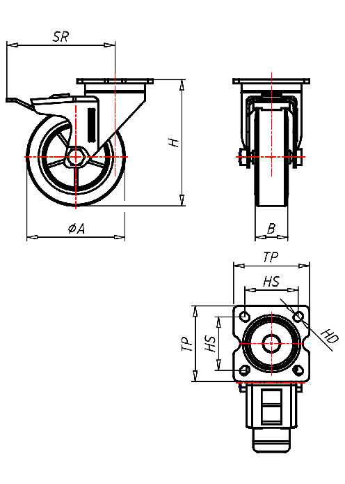 Apparaterollen Serie 315P, Rad TP