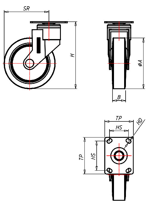 Institutional Series 800P, Wheel GF