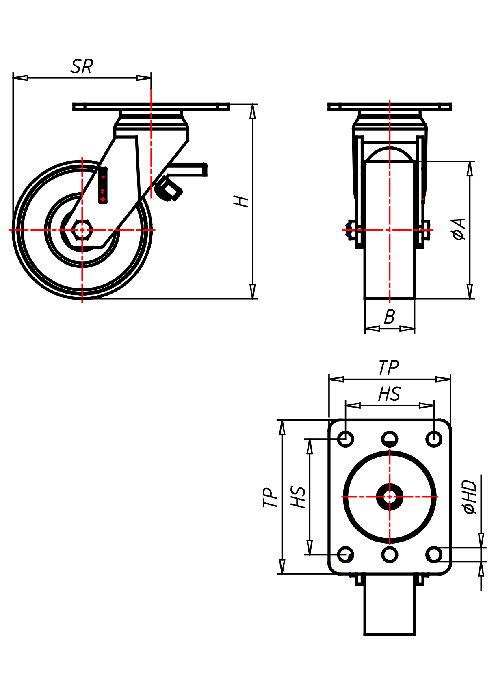  Series Stainless Steel Series QX, Wheel P