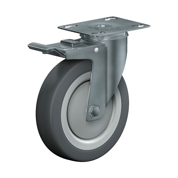 Swivel Castor With Total Lock Institutional Series 330P, Wheel TP